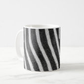 Zebra Fur Animal Pattern Koffiemok (Voorkant links)