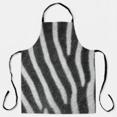 Zebra Fur Animal Pattern Schort (Voorkant)