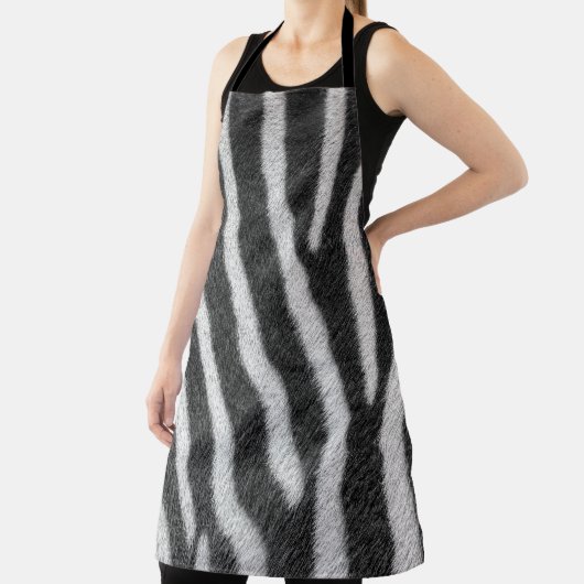 Zebra Fur Animal Pattern Schort (Insitu)