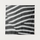 Zebra Fur Animal Pattern Wandkleed (Voorkant (horizontaal))