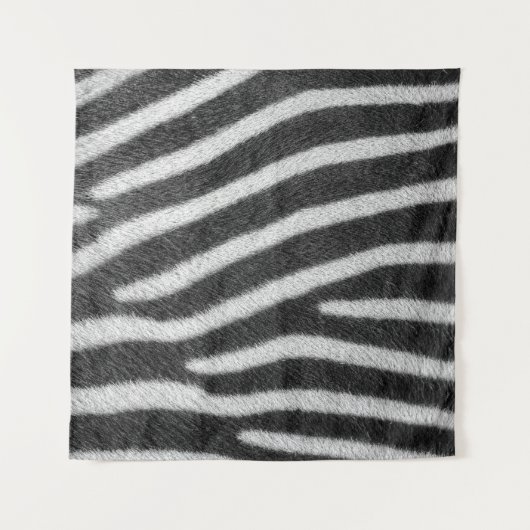 Zebra Fur Animal Pattern Wandkleed (Voorkant (horizontaal))