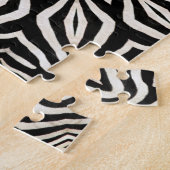Zebra Fur Kaleidoscope Abstract Legpuzzel (Zijkant)