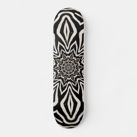 Zebra Fur Kaleidoscope Abstract Persoonlijk Skateboard (Voorkant)