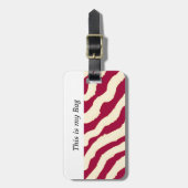 Zebra Fur Pattern Bagagelabel (Voorkant verticaal)