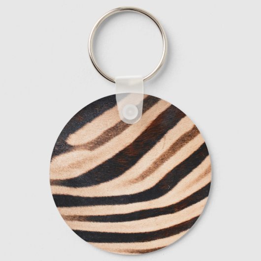 Zebra Fur Sleutelhanger (Voorkant)