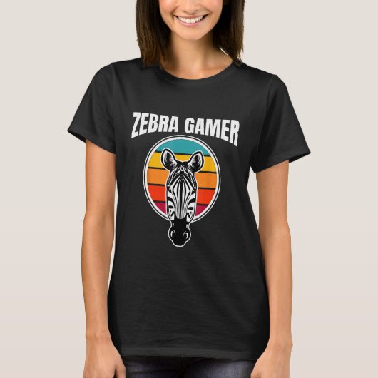 Zebra gamer grafisch ontwerp voor gamer Kinderen 1 T-shirt (Voorkant)