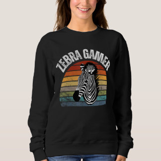 Zebra Gamer Grafisch ontwerp voor gamer kinderen_1 Trui