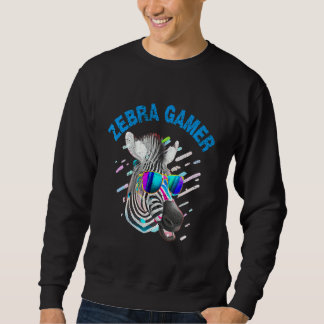 Zebra Gamer Grafisch ontwerp voor gamer kinderen_1 Trui