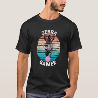Zebra Gamer Grafisch Voor Gamer Kinderen Mannen &  T-shirt