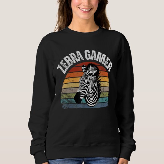 Zebra Gamer Graphic Design For Gamer Kids_1 Trui (Voorkant)