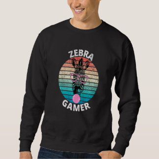 Zebra Gamer Graphic For Gamer Kids Men & Women Trui