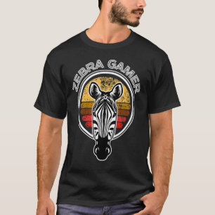Zebra Gamer kan je niet horen dat ik gamer ben T-shirt