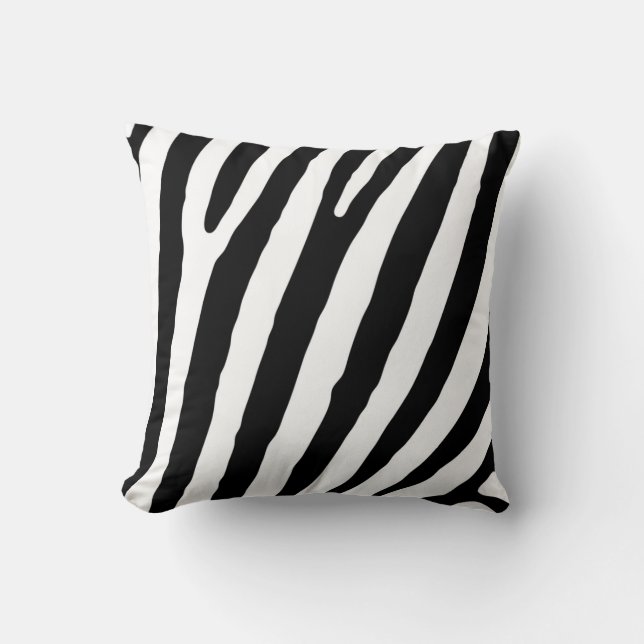 Zebra gedrukte legant Accent Couch Cushion Kussen (Voorkant)