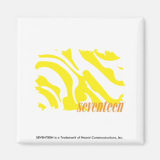 Zebra geel 2 magneet (Voorkant)