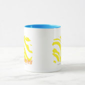 Zebra geel 2 mok (Midden)
