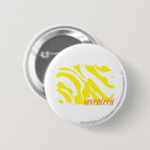 Zebra geel 2 ronde button 5,7 cm (Voorkant /achterkant)