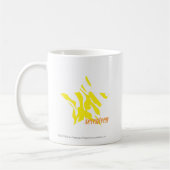 Zebra geel 3 koffiemok (Links)