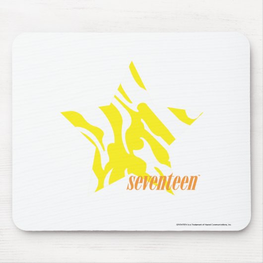 Zebra geel 3 muismat (Voorkant)