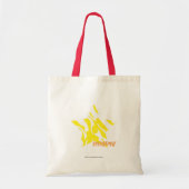 Zebra geel 3 tote bag (Voorkant)