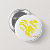 Zebra geel 4 ronde button 5,7 cm (Voorkant /achterkant)