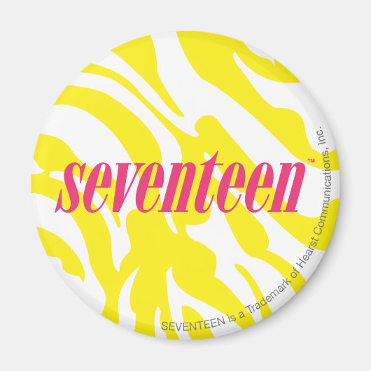 Zebra geel magneet (Voorkant)