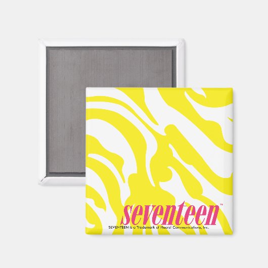 Zebra geel magneet (Voorkant / Achterkant)