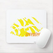 Zebra geel muismat (Met muis)