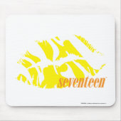 Zebra geel muismat (Voorkant)