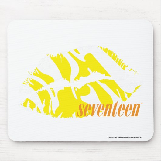 Zebra geel muismat (Voorkant)