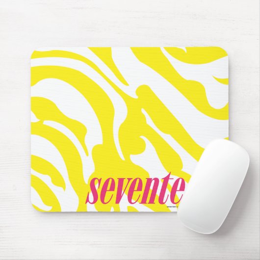 Zebra geel muismat (Met muis)