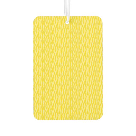 Zebra Geel patroon Moderne Dierafdrukken Luchtverfrisser (Achterkant)