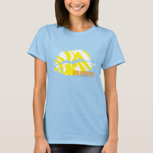 Zebra geel t-shirt