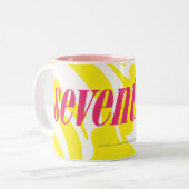 Zebra geel tweekleurige koffiemok (Voorkant links)