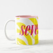 Zebra geel tweekleurige koffiemok (Links)