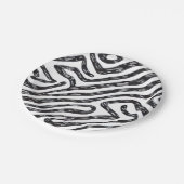 Zebra geïnspireerde party borden papieren bordje (Gekanteld)
