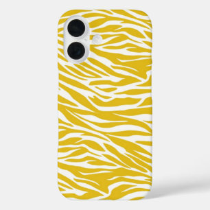 Zebra gele strepen iPhone 16 hoesje