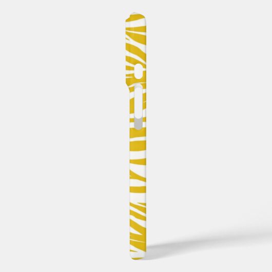 Zebra gele strepen Case-Mate iPhone case (Achterkant / Links)