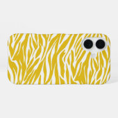 Zebra gele strepen iPhone 16 hoesje (Achterkant horizontaal)