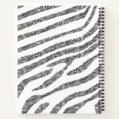 Zebra Gemonogrammeerde Waterverf Notitieboek (Achterkant)