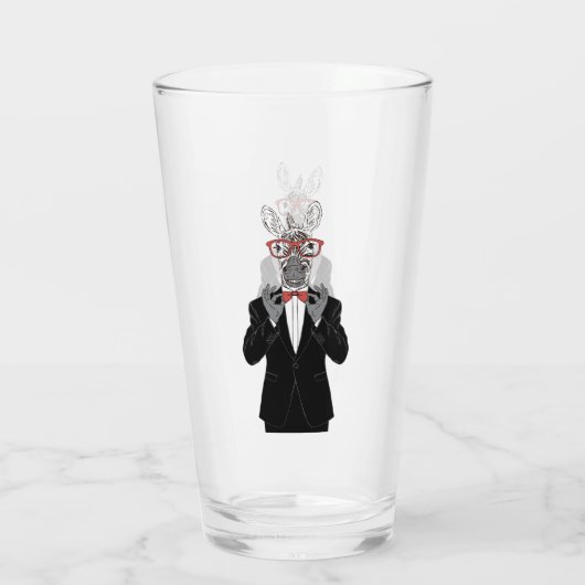 Zebra Gentleman Glas (Achterkant)