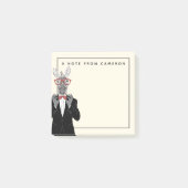 Zebra Gentleman | Jouw namen toevoegen Post-it® Notes (Voorkant)