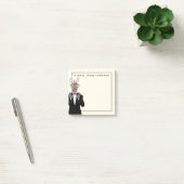 Zebra Gentleman | Jouw namen toevoegen Post-it® Notes (Kantoor)