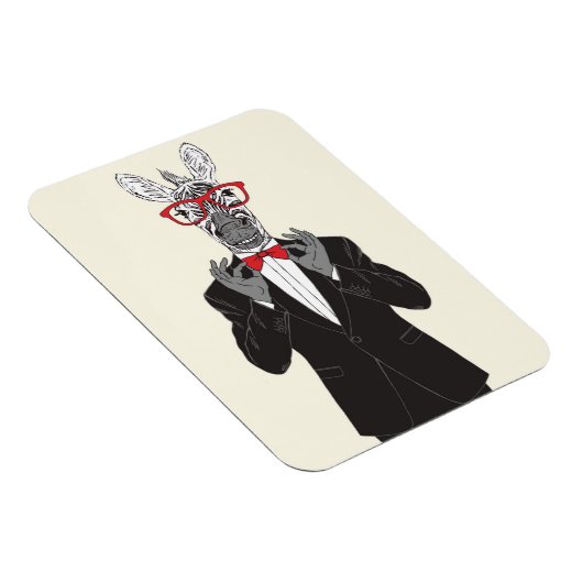 Zebra Gentleman Magneet (Rechterzijde)