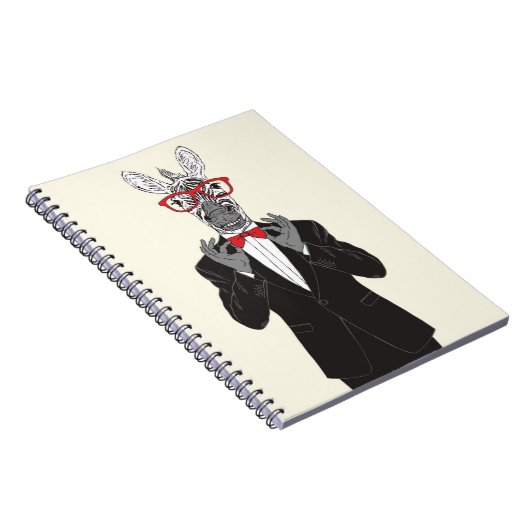 Zebra Gentleman Notitieboek (Rechterzijde)