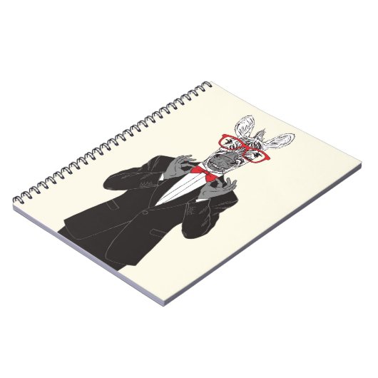 Zebra Gentleman Notitieboek (Linkerzijde)