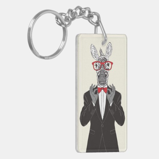 Zebra Gentleman Sleutelhanger (Voorkant Links)