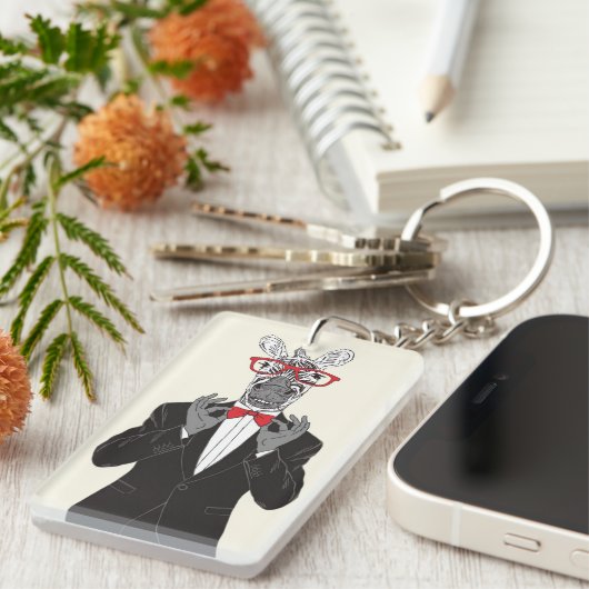 Zebra Gentleman Sleutelhanger (Voorkant Rechts)