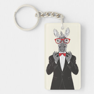 Zebra Gentleman Sleutelhanger