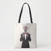Zebra Gentleman Tote Bag (Voorkant)