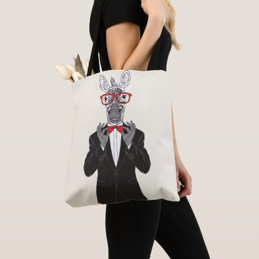 Zebra Gentleman Tote Bag (Dichtbij)